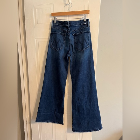 MOTHER Dark Blue Wide Leg Flare Jeans - Picture 2 of 13